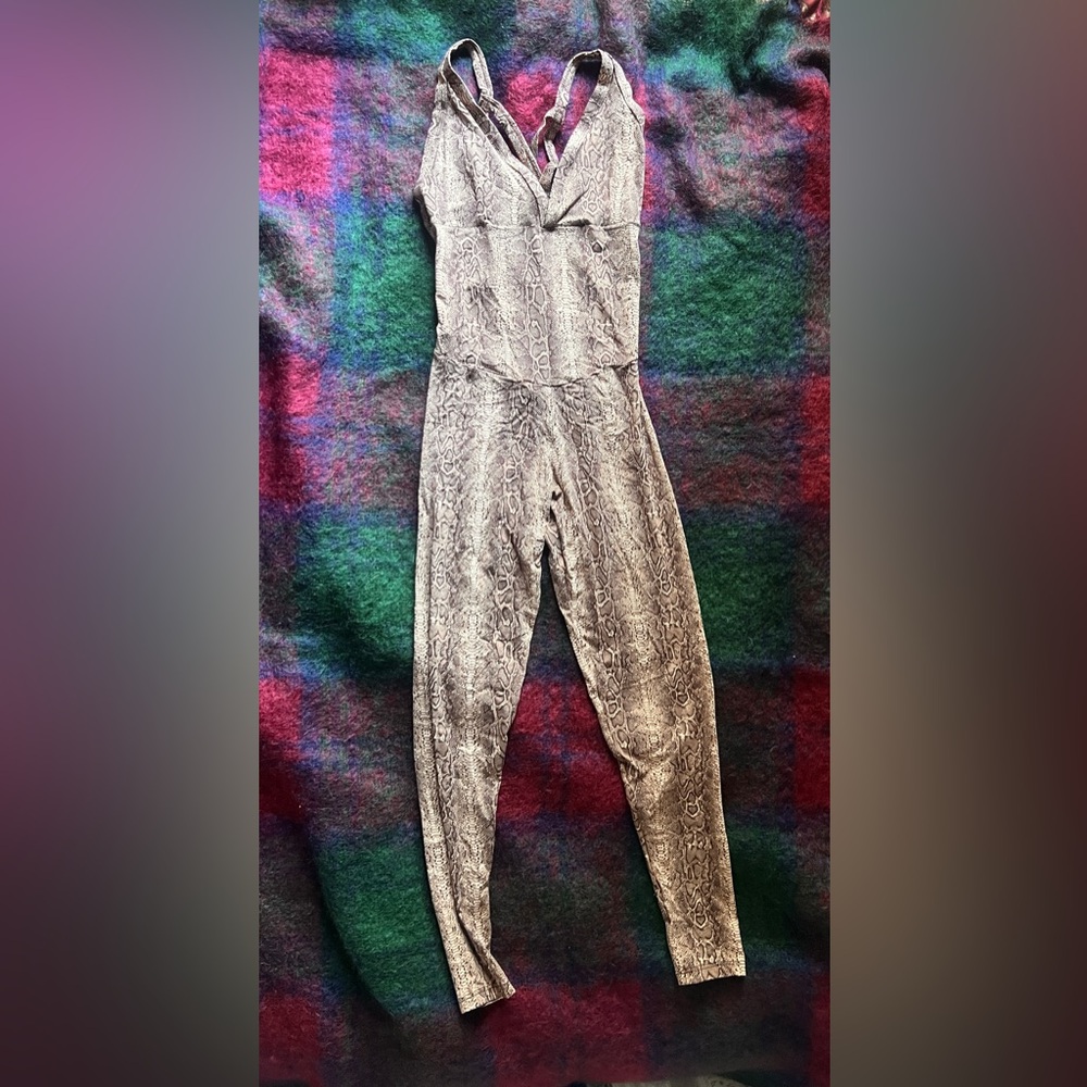 Sexy Brazilian snakeskin print catsuit for dancing/working out. Brand new.